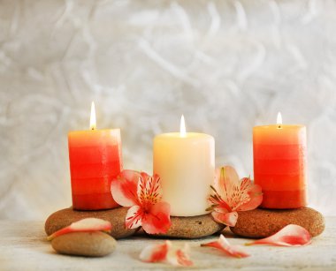 Spa mumlar ile natürmort