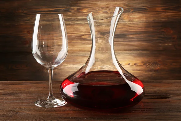 Glass carafe of wine — Stock Photo, Image