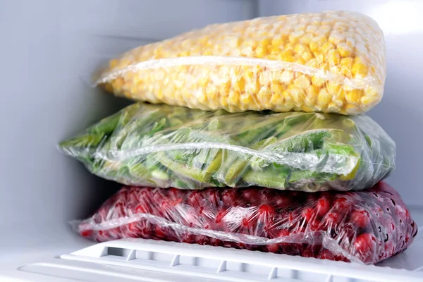 Frozen berries and vegetables — Stock Photo, Image