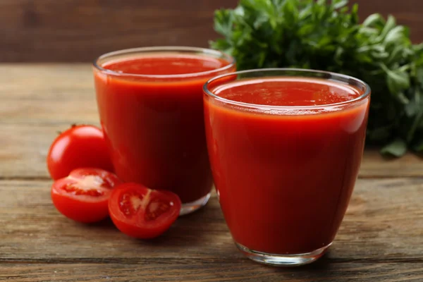 Suco de tomate fresco — Fotografia de Stock