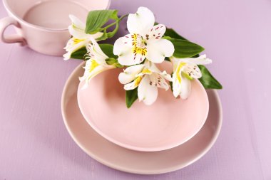 Tablo ayarı çiçekli