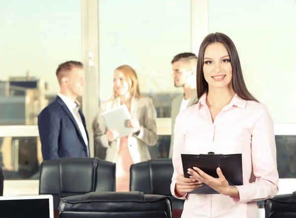 Businesswoman in conference room — Stock Photo, Image