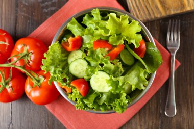 masada kase taze sebze salatası yakın çekim