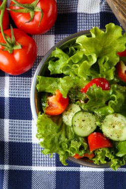 masada kase taze sebze salatası yakın çekim