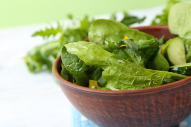 masada kase taze sebze salatası yakın çekim