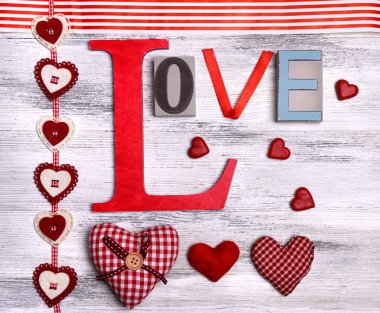 güzel romantik arka planda Sevgililer günü yakın çekim