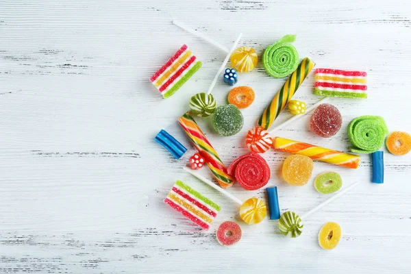 A háttér színes cukorkák — Stock Fotó