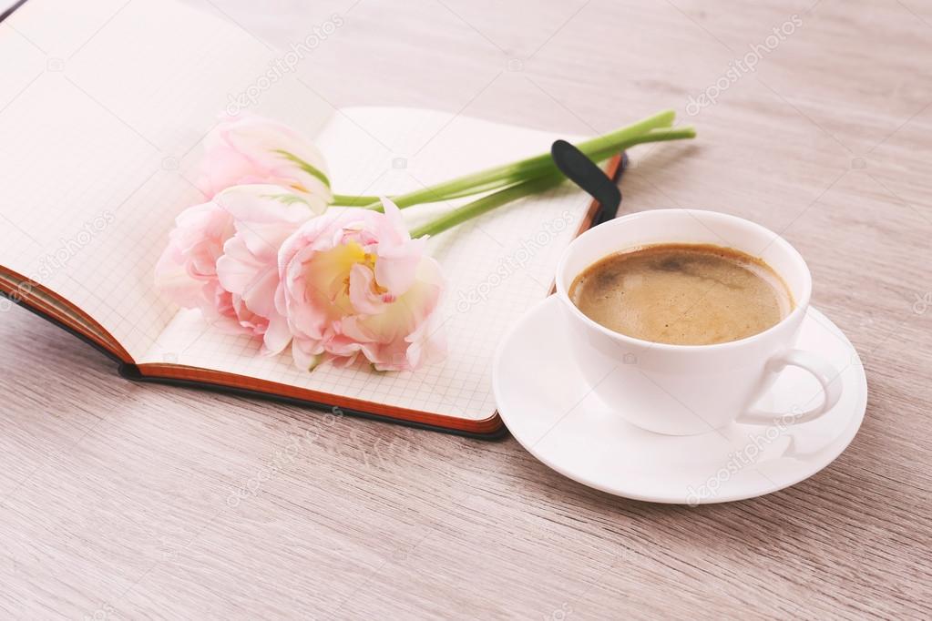 1pc Tulip Ear Glass Cup, Lovely Girly Milk/coffee/tea/breakfast