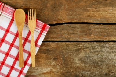 Çatal ve kaşık damalı peçete