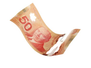 beyaz izole Kanada 50 Doları