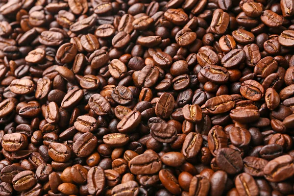 Nahaufnahme von Kaffeebohnen — Stockfoto