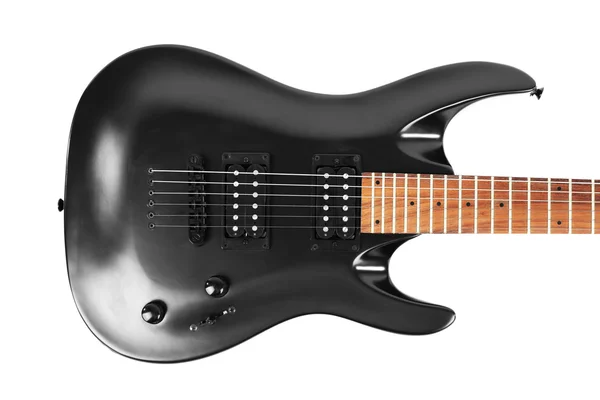 Guitarra elétrica isolada em branco — Fotografia de Stock