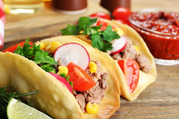 Mexikansk mat tacos — Stockfoto