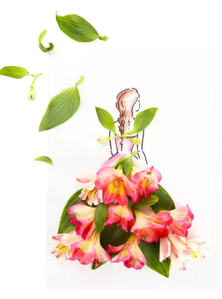 Imagem com pétalas de flores — Fotografia de Stock