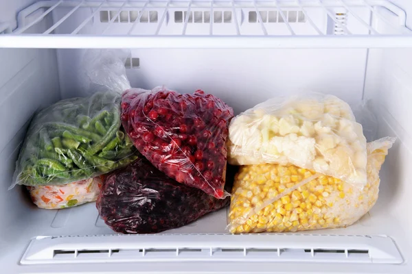 Frozen berries and vegetables — Stock Photo, Image