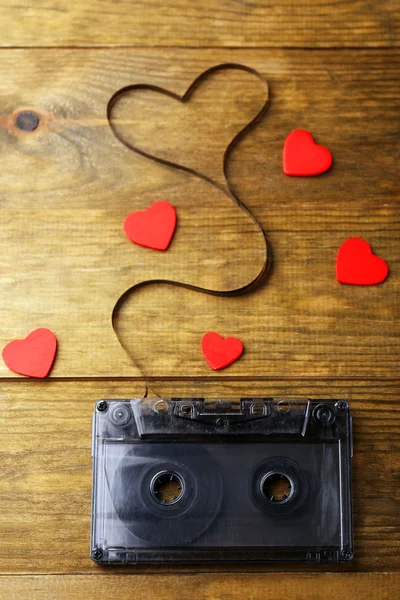 Cinta magnética en forma de corazón — Foto de Stock