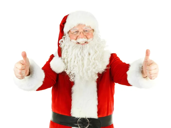 Santa Claus geïsoleerd op witte achtergrond — Stockfoto