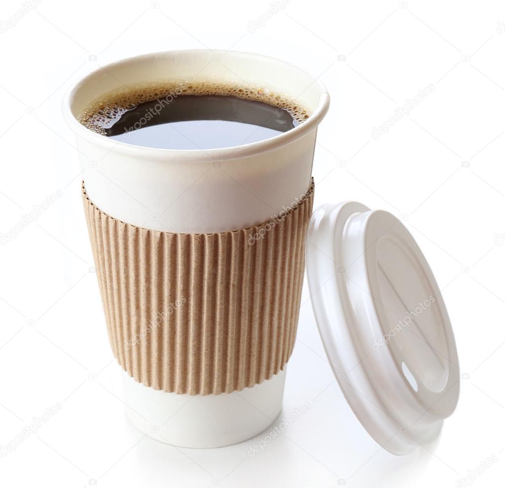 Paper cup of coffee
