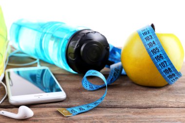 Beyazda izole edilmiş spor için farklı araçlar