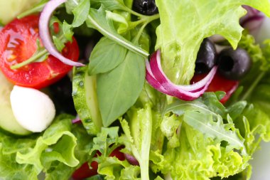 taze sebze salatası yakın çekim