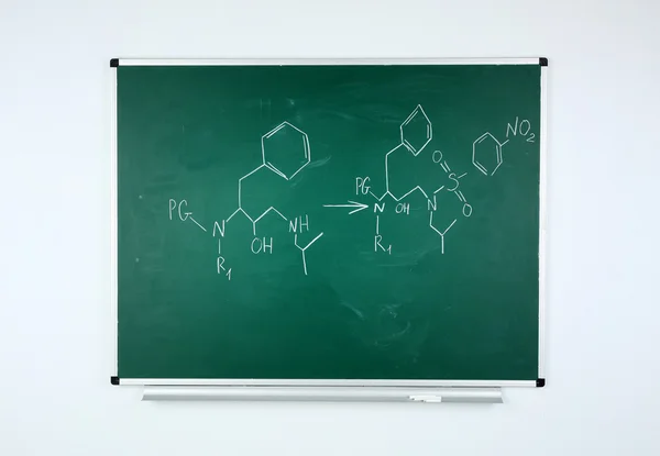 Molecule models and formulas — Stock Photo, Image