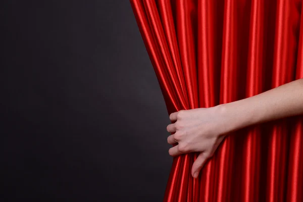Red Curtain on black