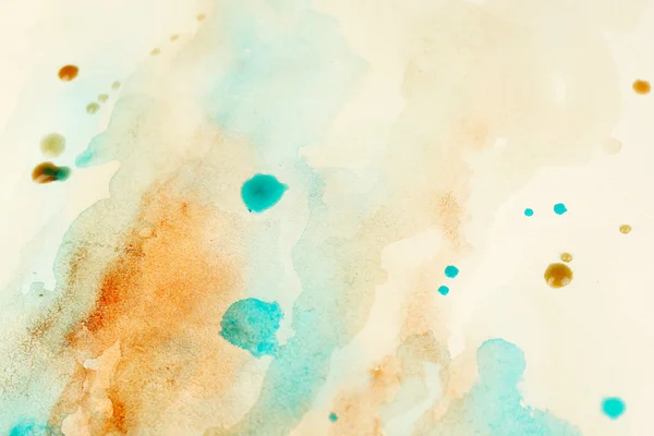 Watercolor texture on paper close-up — Stock Photo, Image