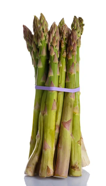 Asperges fraîches isolées blanches — Photo