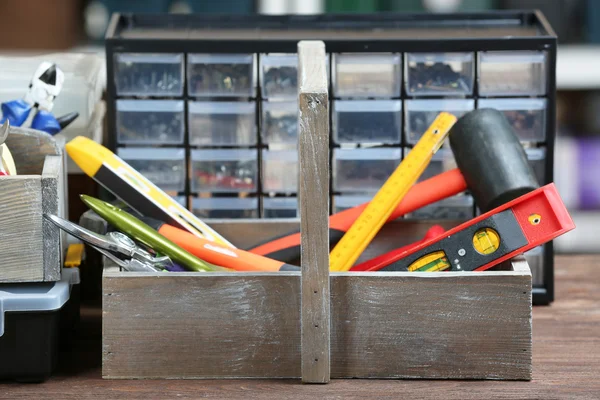 Set of tools in workshop — Stock Photo, Image