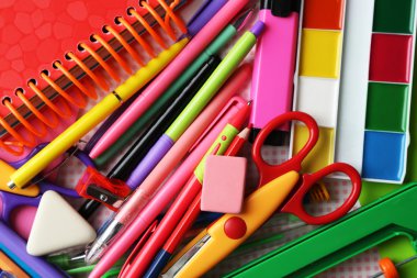 okul Kırtasiye yakın çekim arka plan