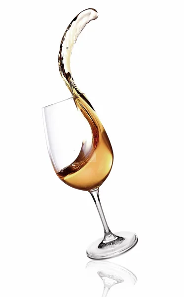 Splash of wine isolated on white — Stock Photo, Image