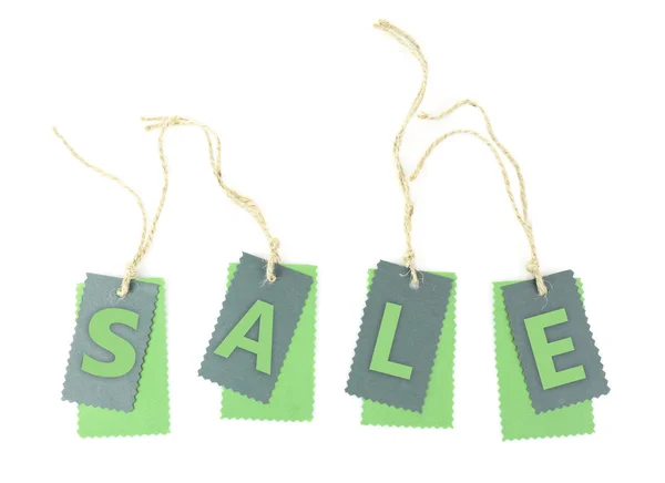 Sale tags isolated on white — Stock Photo, Image