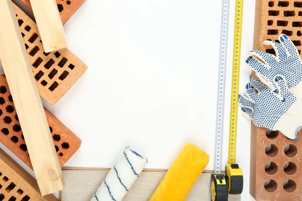 Bodegón con herramientas de construcción — Foto de Stock