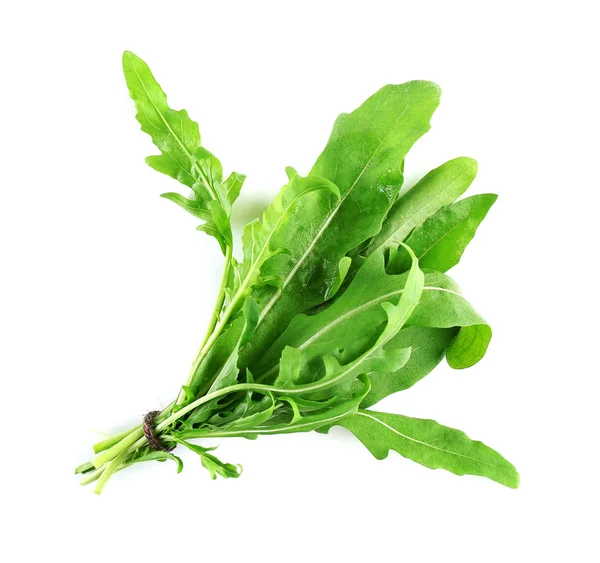 Bando de folhas de arugula frescas — Fotografia de Stock