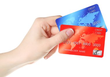 kredi kartları tutmak el
