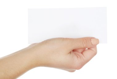 el tutma boş kartı