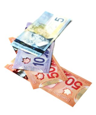 Beyaz izole Kanada Doları