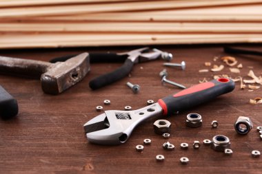 çalışma alanı inşaat araçları ile yakın çekim