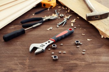 çalışma alanı inşaat araçları ile yakın çekim