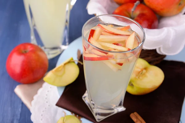 Glas appelcider — Stockfoto