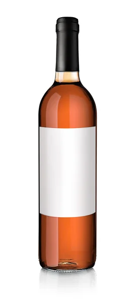 Пляшка вина ізольована на білому — стокове фото