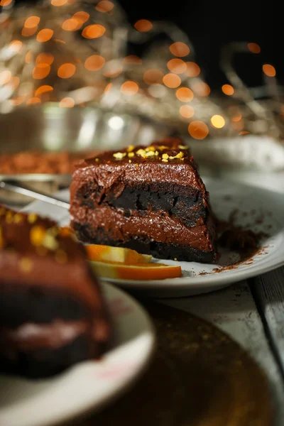 Tasty chocolate cake — Stock Photo, Image