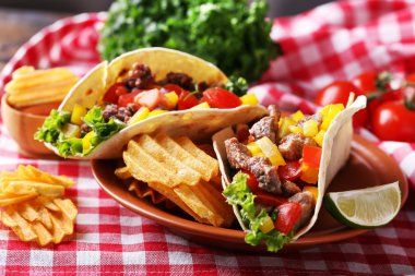 Homemade beef burritos