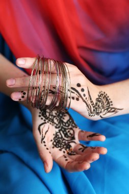 Image of henna on female