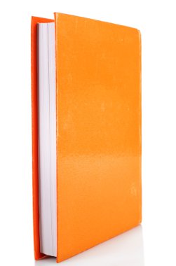 tek kitap üzerinde beyaz izole