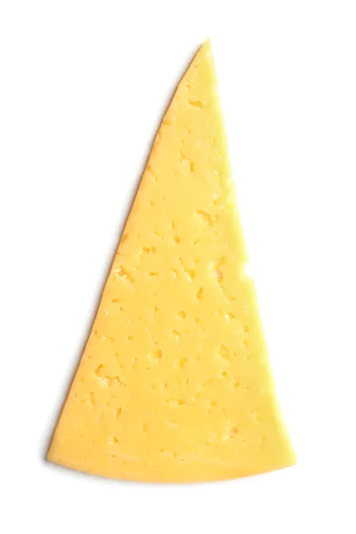 Slice of cheese isolated on white — Stock Photo, Image