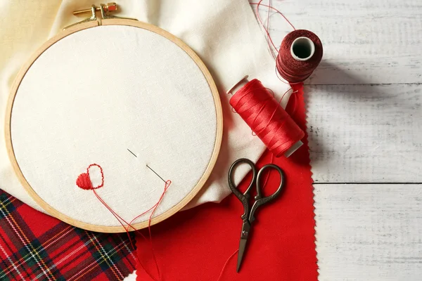 The embroidery hoop — Stok fotoğraf