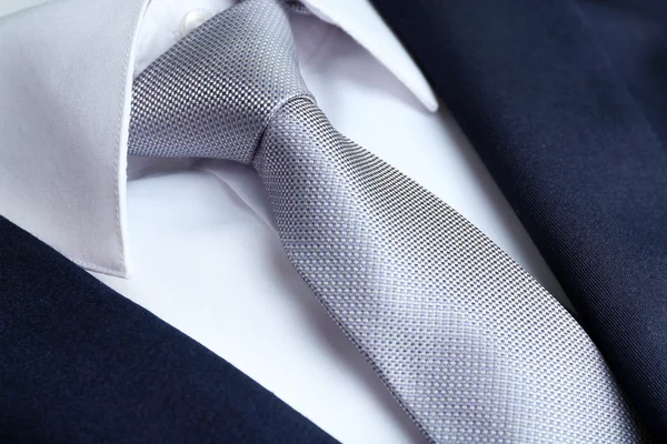 Male jacket with shirt and tie close up — Stock Photo, Image