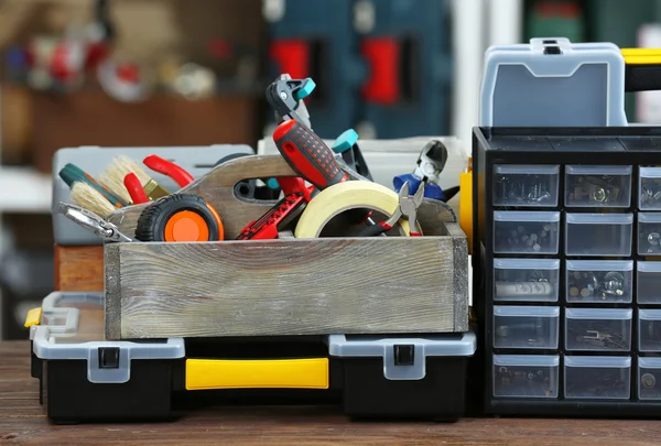 Set of tools in workshop — Stock Photo, Image