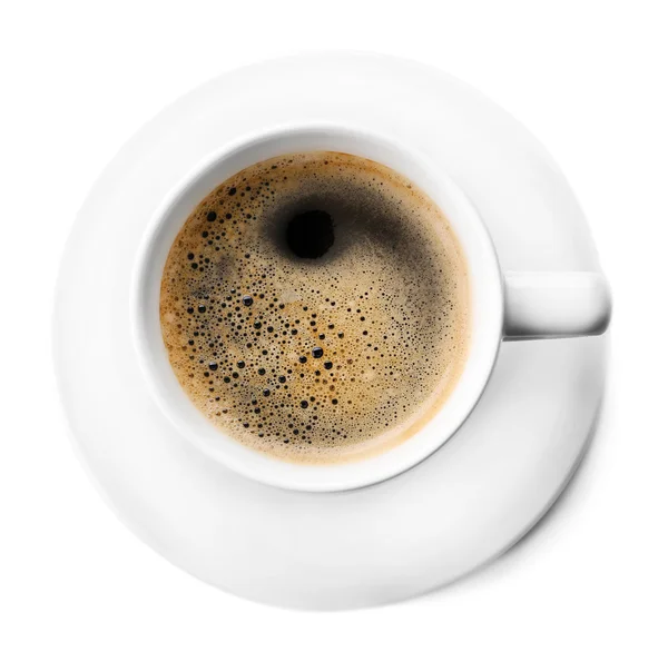 Tasse Kaffee isoliert auf weiß — Stockfoto